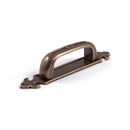 Fleur-De-Lys D Handle & Back Plate Antique