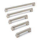 Angled Boss Bar Handle Brushed Nickel