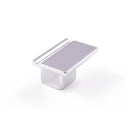 Motif Small Rectangular Knob Chrome