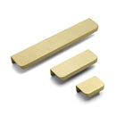 Kensington Rear Fixed Base Handle Satin Brass