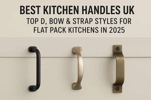 Best Kitchen Handles UK: Top D, Bow & Strap Styles for Flat Pack Kitchens in 2025