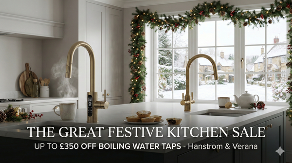 The Great Festive Kitchen Sale: Save up to £350 on Luxury Boiling Water Taps