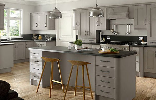 Buy Buckingham Stone Grey Shaker Door UK – The Kitchen Box