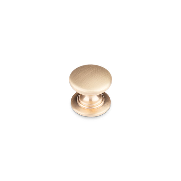 Windsor Round Knob Champagne Gold