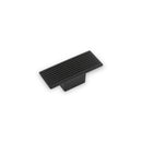 Linden Rectangular Knob Matt Black