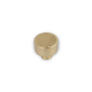 Linden Round Post Knob Satin Brass