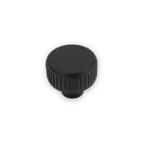 Linden Round Post Knob Matt Black
