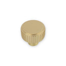 Linden Round Post Knob Satin Brass