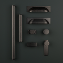 Linden D Handle Pewter