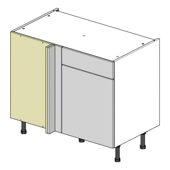 1000 Drawerline Corner Base Cabinet with 500 Door & Drawer (Left)