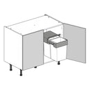 1000 Highline Double Base Cabinet with Undersink Bin