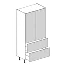 1000 Standard Double Larder Cabinet with 2-Pan Drawers