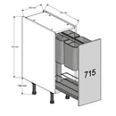 300 Highline Base Cabinet with Cooks Pull-Out Storage