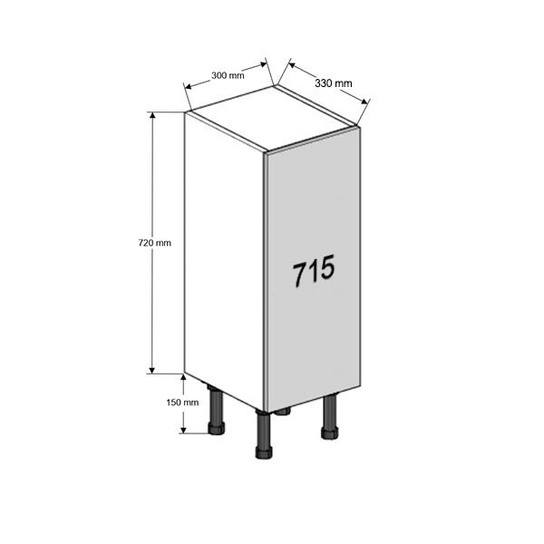 300 Slim Base Cabinet