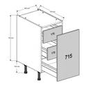 400 Highline Base Cabinet with 3-Inner Drawers