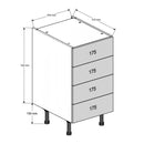 450 4-Drawer Base Cabinet
