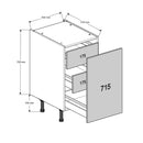 450 Highline Base Cabinet with 3-Inner Drawers