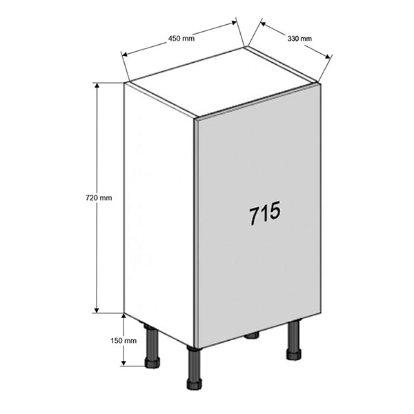 450 Slim Base Cabinet