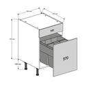 500 Drawerline Base Cabinet with Premium Pull Out Bin