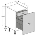 500 Highline Base Cabinet with Premium Bin & Inner Drawer