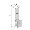 500 Standard Larder Cabinet with 3 Inner Drawers