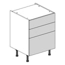 600 3-Drawer Base Cabinet (Contemporary)