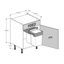 600 Dummy Drawerline Base Cabinet with Undersink Bin
