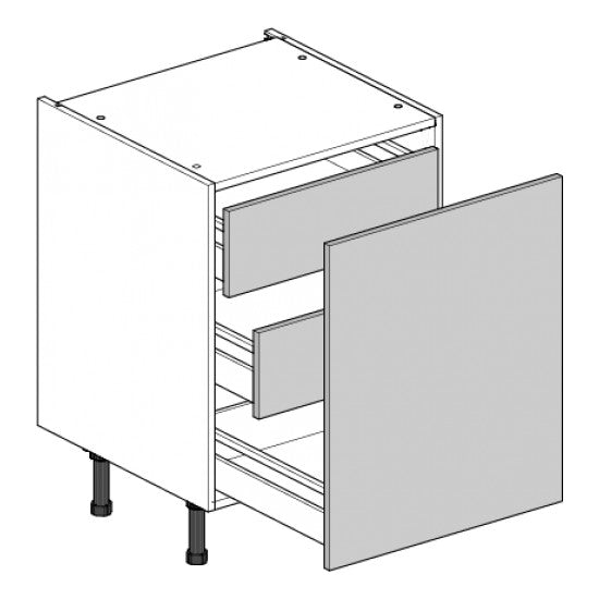 600 Highline Base Cabinet with 3-Inner Drawers