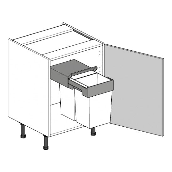 600 Highline Hob/Sink Cabinet with Undersink Bin