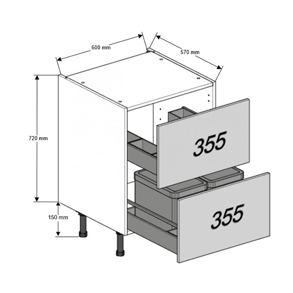 600 Sink Drawer Cabinet