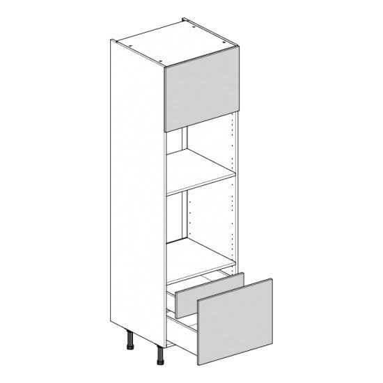 600 Standard Height Single Oven Housing Cabinet & 450 Microwave with 2-Drawers