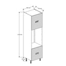 600 Tall Height Double Oven Housing Cabinet