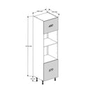 600 Tall Height Single Oven Housing Cabinet & 450 Microwave