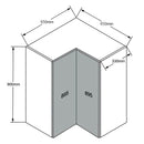 650 Tall Corner Wall Cabinet