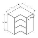 650mm Tall Wall Corner Cabinet