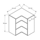 650mm Wall Corner Cabinet