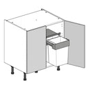 700 Highline Double Base Cabinet with Undersink Bin