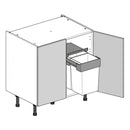 800 Highline Double Base Cabinet with Undersink Bin