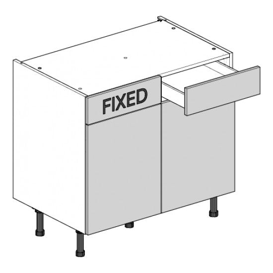 900 1-Drawer Double Base Cabinet (Right)