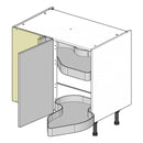 900 Highline Corner Base Cabinet (Left) with 450 Door & Nuvola Corner Storage