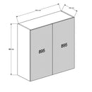 900 Tall Double Wall Cabinet