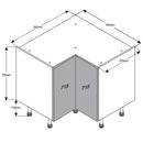 950 Highline L Corner Base Cabinet