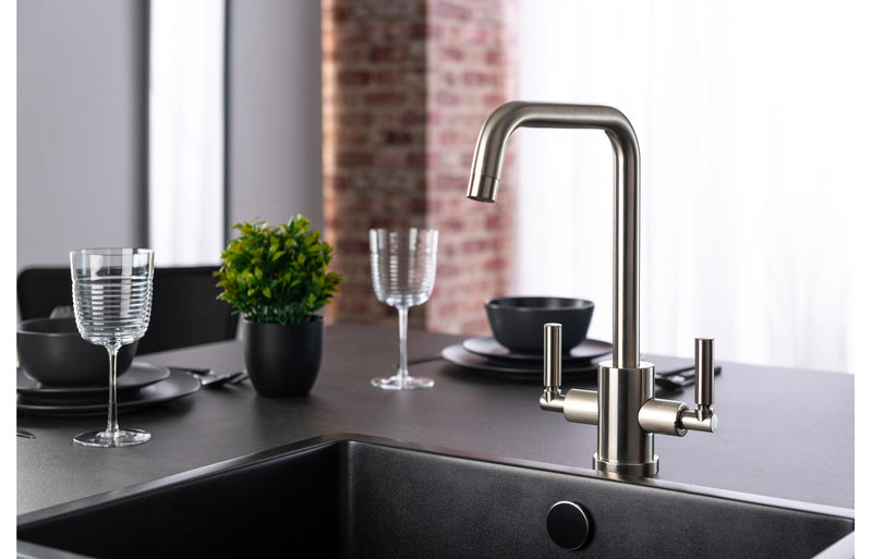 Abode Atlas Quad Monobloc Mixer Tap - Brushed Nickel