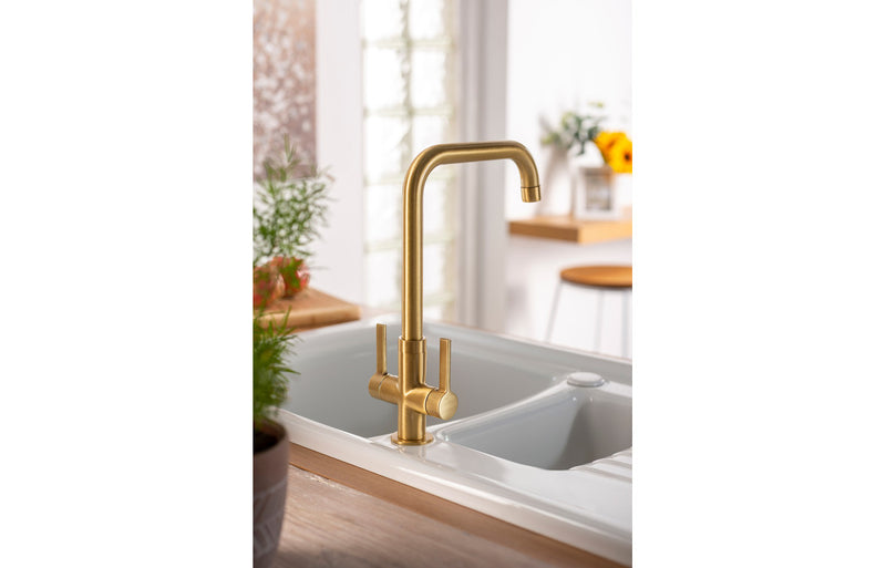 Abode Pico Quad Monobloc Mixer Tap - Matt Black