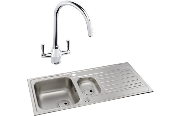 Abode Connekt 1.5B Inset Stainless Steel Sink & Astral