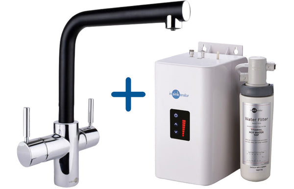 InSinkErator 3N1 L Shape Tap Neo Tank & Filter Pack - Black