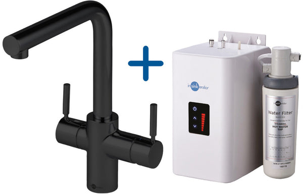 InSinkErator 3N1 L Shape Tap Neo Tank & Filter Pack - Velvet Black