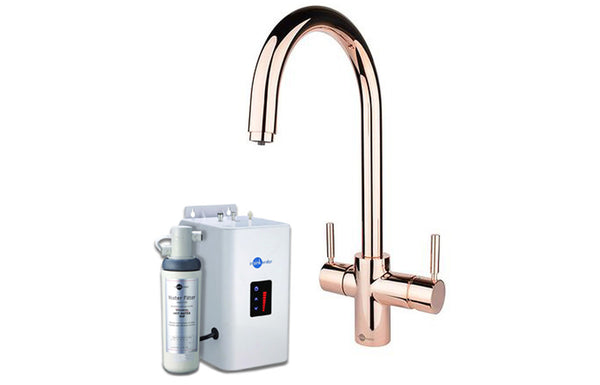 InSinkErator 3N1 J Shape Tap Neo Tank & Filter Pack - Rose Gold