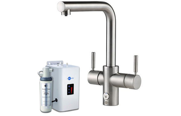 InSinkErator 4N1 L Shape Tap Neo Tank & Filter Pack - Brushed Steel