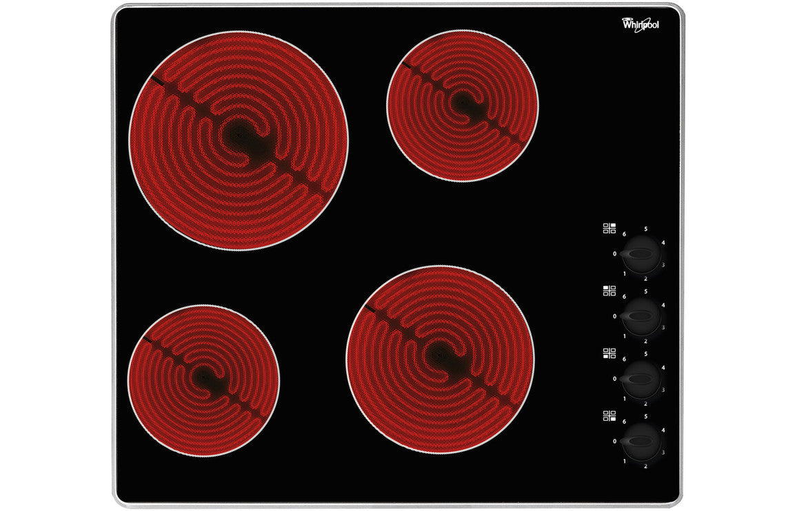 Whirlpool AKM 609 IX 60cm Ceramic Hob - Black UK